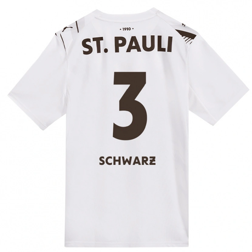 Danxen Heren Jannick Schwarz #3 Cafe Wit Rood Uitshirt Uittenue 2026/27 T-Shirt België