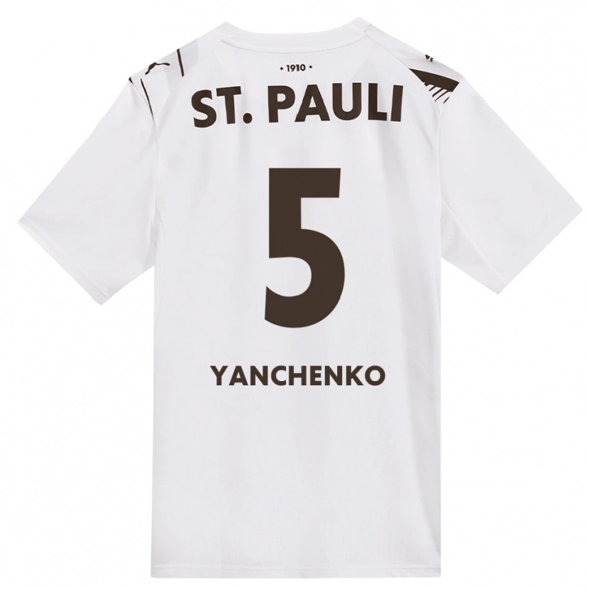 Danxen Heren Alla Yanchenko #5 Cafe Wit Rood Uitshirt Uittenue 2026/27 T-Shirt België