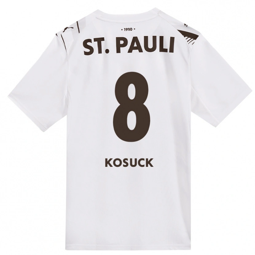 Danxen Heren Mats Kosuck #8 Cafe Wit Rood Uitshirt Uittenue 2026/27 T-Shirt België