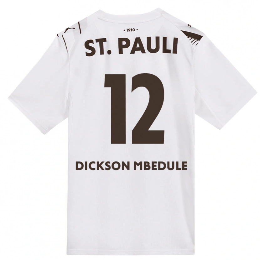 Danxen Heren Amani Dickson Mbedule #12 Cafe Wit Rood Uitshirt Uittenue 2026/27 T-Shirt België