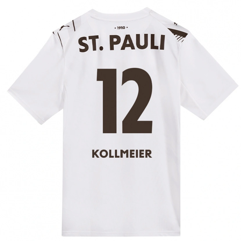 Danxen Heren Anton Kollmeier #12 Cafe Wit Rood Uitshirt Uittenue 2026/27 T-Shirt België