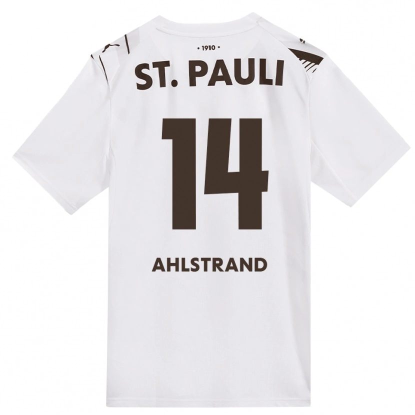 Danxen Heren Erik Ahlstrand #14 Cafe Wit Rood Uitshirt Uittenue 2026/27 T-Shirt België
