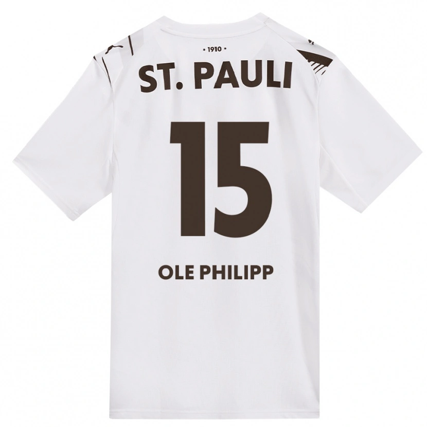 Danxen Heren Michel Ole Philipp #15 Cafe Wit Rood Uitshirt Uittenue 2026/27 T-Shirt België