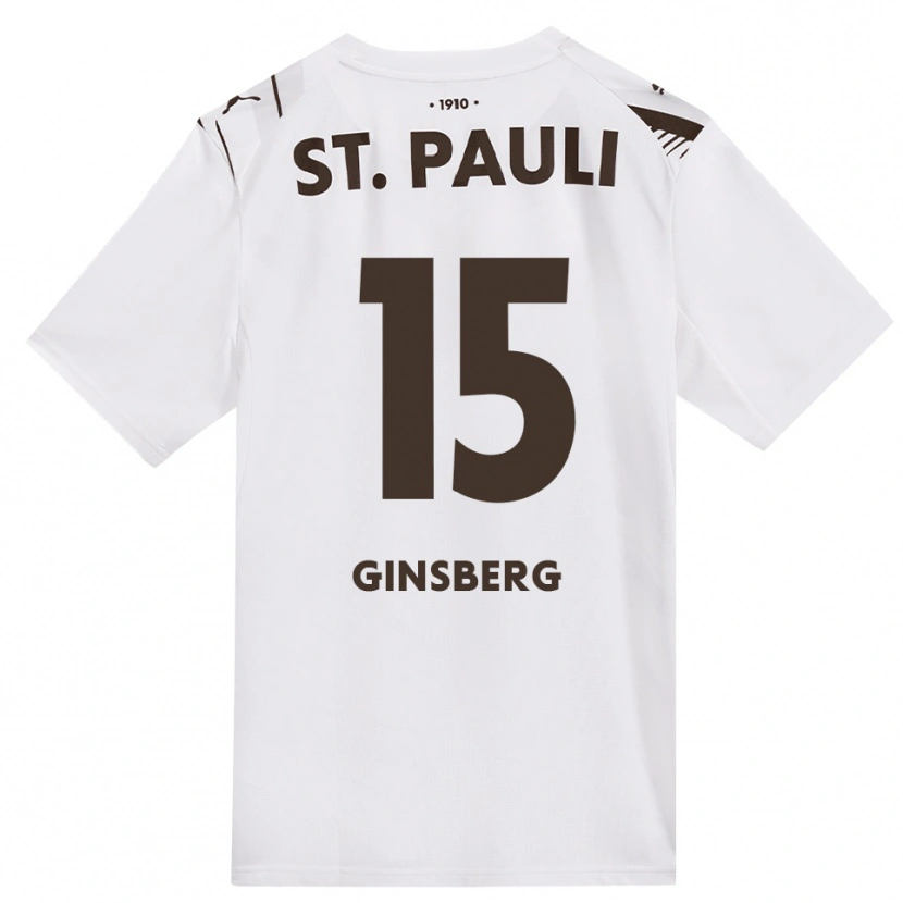 Danxen Heren Pauline Ginsberg #15 Cafe Wit Rood Uitshirt Uittenue 2026/27 T-Shirt België