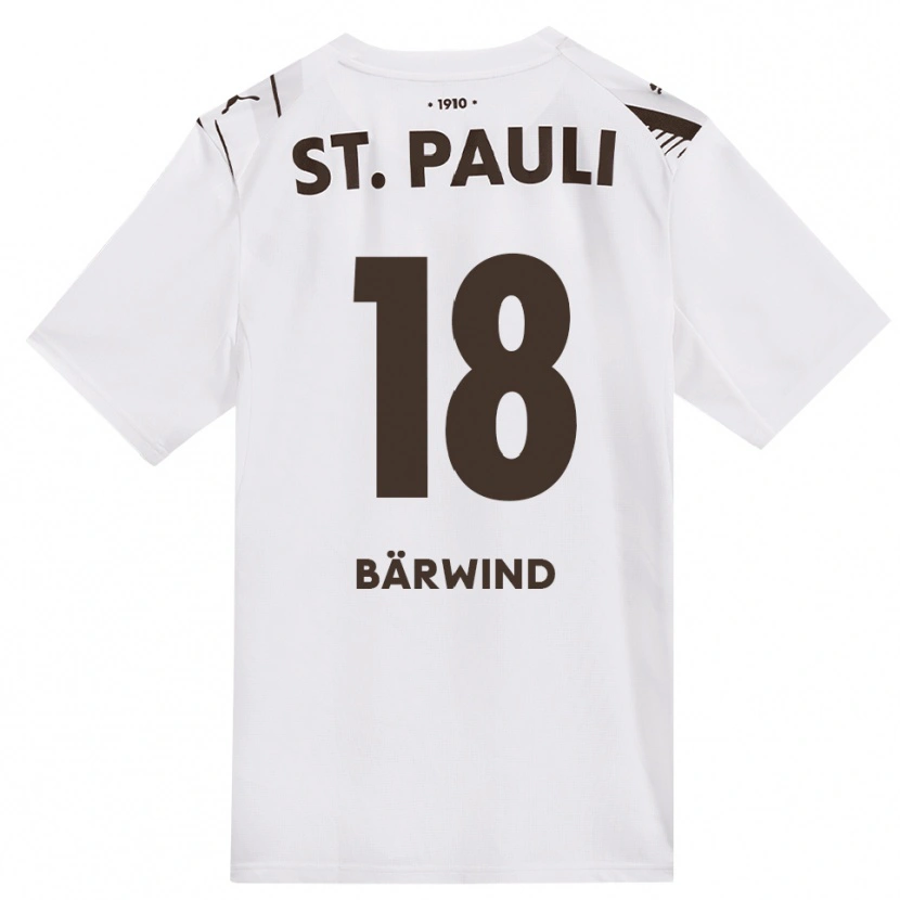 Danxen Heren Jonas Bärwind #18 Cafe Wit Rood Uitshirt Uittenue 2026/27 T-Shirt België
