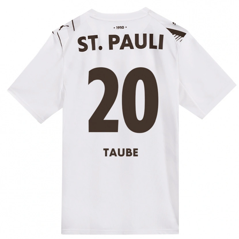 Danxen Heren Linnea Taube #20 Cafe Wit Rood Uitshirt Uittenue 2026/27 T-Shirt België