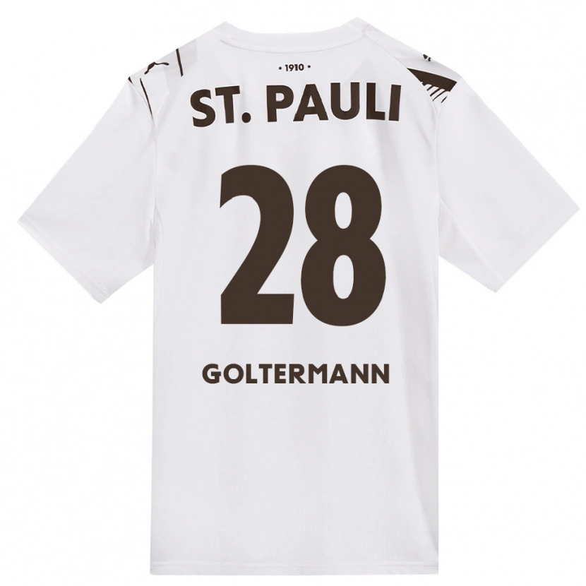 Danxen Heren Max Goltermann #28 Cafe Wit Rood Uitshirt Uittenue 2026/27 T-Shirt België