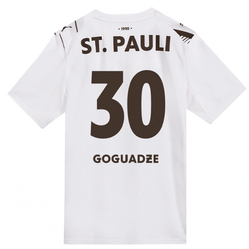 Danxen Heren Nikky Goguadze #30 Cafe Wit Rood Uitshirt Uittenue 2026/27 T-Shirt België
