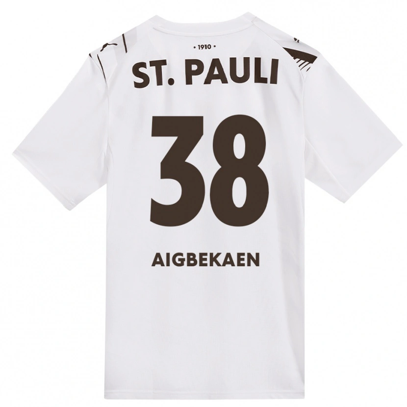 Danxen Heren Romeo Aigbekaen #38 Cafe Wit Rood Uitshirt Uittenue 2026/27 T-Shirt België