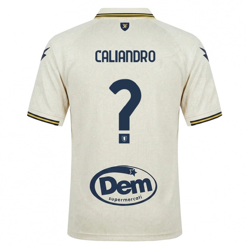Danxen Heren Stanislao Caliandro #0 Oldlace Geel Zwart Uitshirt Uittenue 2026/27 T-Shirt België