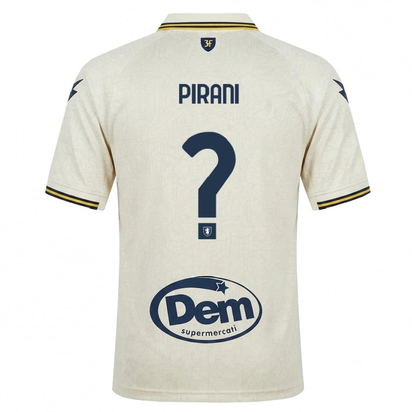 Danxen Heren Simone Pirani #0 Oldlace Geel Zwart Uitshirt Uittenue 2026/27 T-Shirt België