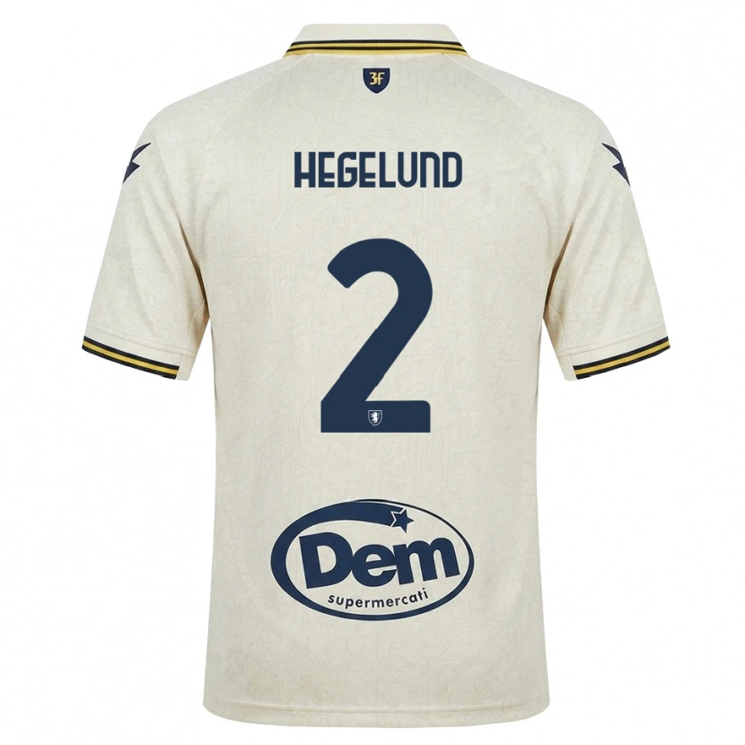 Danxen Heren Victor Hegelund #2 Oldlace Geel Zwart Uitshirt Uittenue 2026/27 T-Shirt België