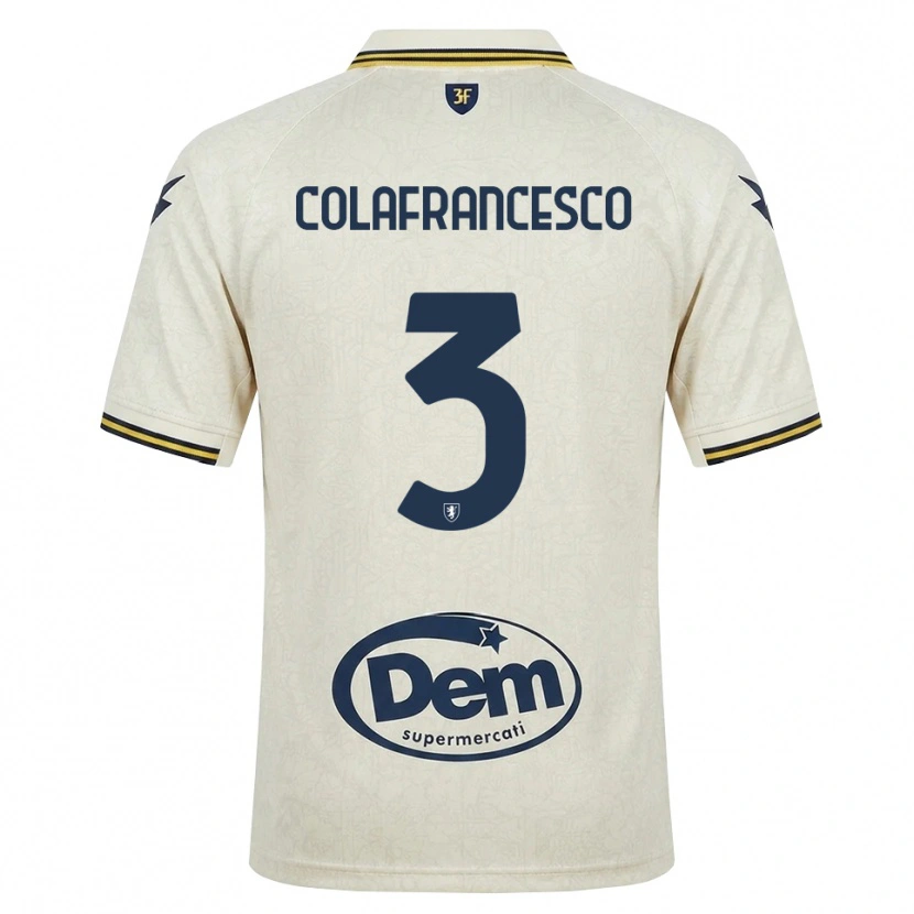 Danxen Heren Filippo Colafrancesco #3 Oldlace Geel Zwart Uitshirt Uittenue 2026/27 T-Shirt België