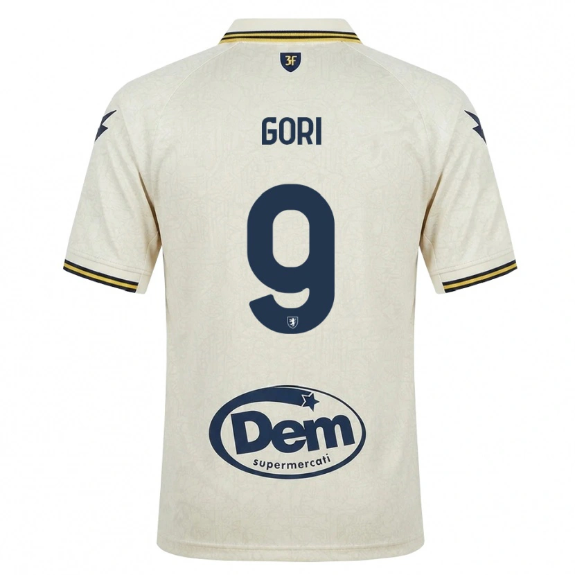 Danxen Heren Lorenzo Gori #9 Oldlace Geel Zwart Uitshirt Uittenue 2026/27 T-Shirt België