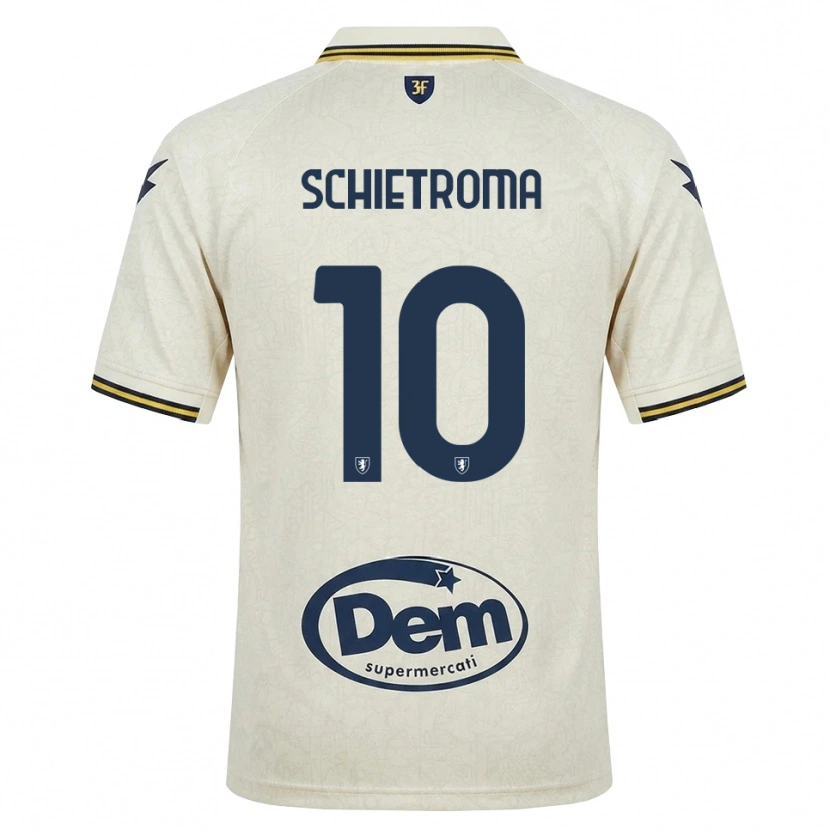 Danxen Heren Lorenzo Schietroma #10 Oldlace Geel Zwart Uitshirt Uittenue 2026/27 T-Shirt België