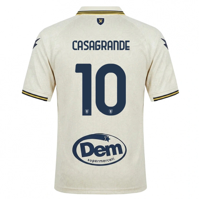 Danxen Heren Gianfilippo Casagrande #10 Oldlace Geel Zwart Uitshirt Uittenue 2026/27 T-Shirt België