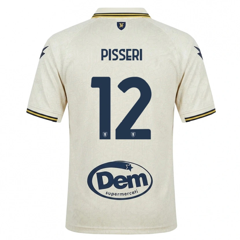 Danxen Heren Matteo Pisseri #12 Oldlace Geel Zwart Uitshirt Uittenue 2026/27 T-Shirt België