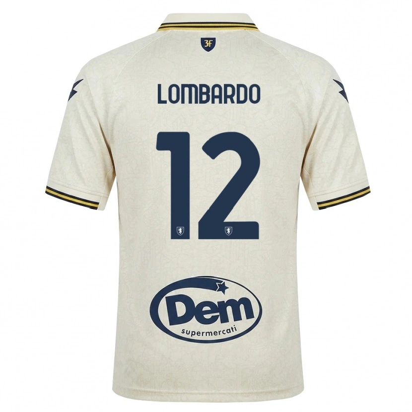 Danxen Heren Alessandro Lombardo #12 Oldlace Geel Zwart Uitshirt Uittenue 2026/27 T-Shirt België