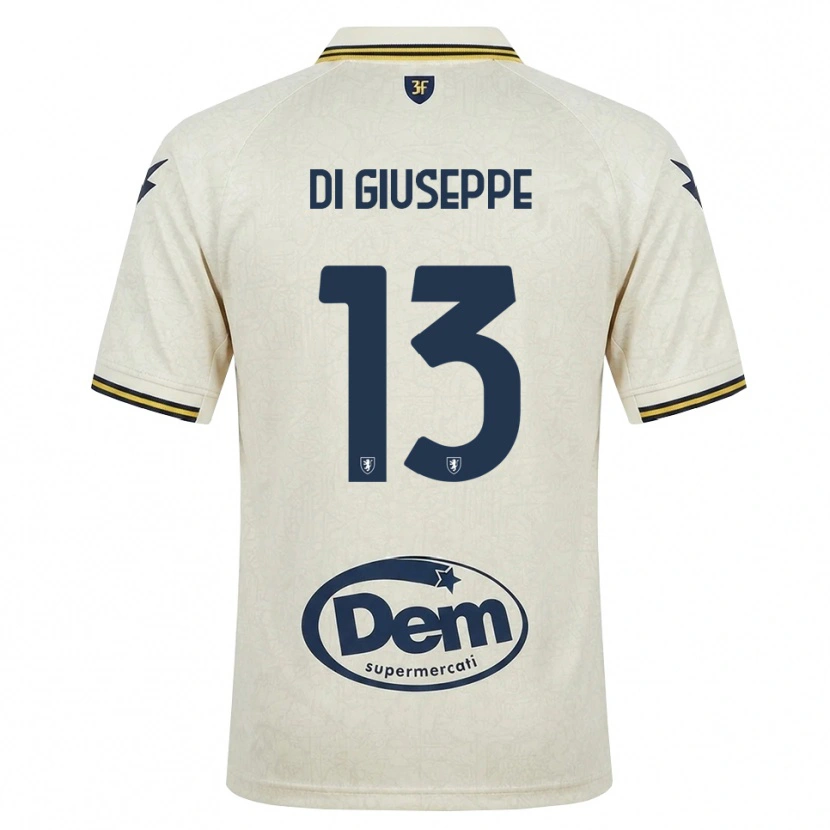 Danxen Heren Cristian Di Giuseppe #13 Oldlace Geel Zwart Uitshirt Uittenue 2026/27 T-Shirt België