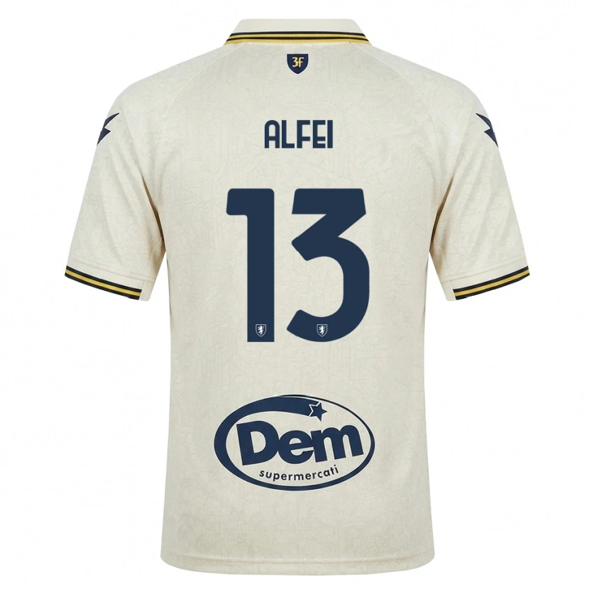 Danxen Heren Francesco Alfei #13 Oldlace Geel Zwart Uitshirt Uittenue 2026/27 T-Shirt België