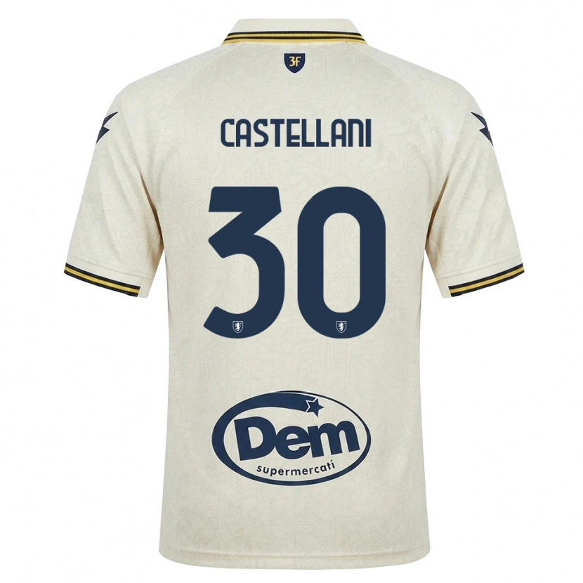 Danxen Heren Andrea Castellani #30 Oldlace Geel Zwart Uitshirt Uittenue 2026/27 T-Shirt België