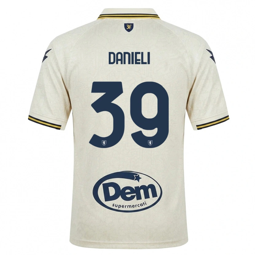 Danxen Heren Alessio Danieli #39 Oldlace Geel Zwart Uitshirt Uittenue 2026/27 T-Shirt België