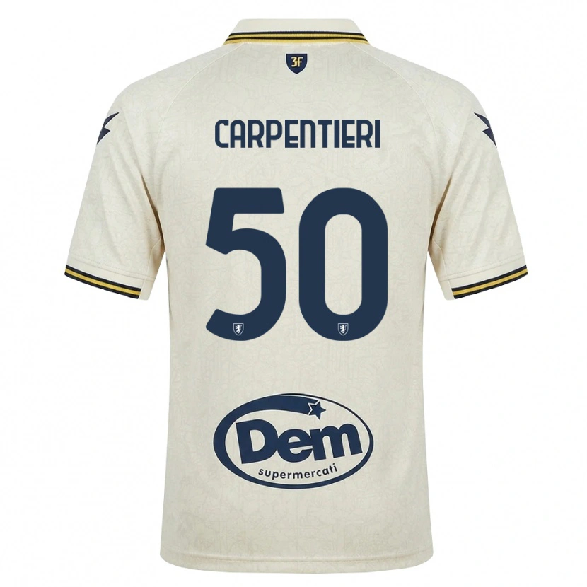 Danxen Heren Christian Carpentieri #50 Oldlace Geel Zwart Uitshirt Uittenue 2026/27 T-Shirt België