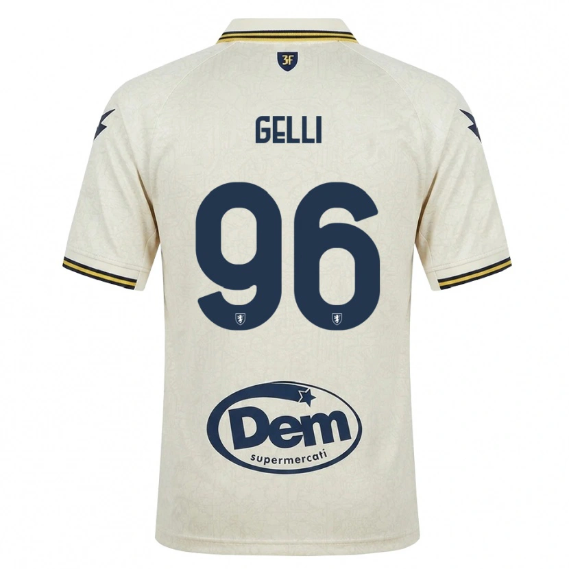Danxen Heren Francesco Gelli #96 Oldlace Geel Zwart Uitshirt Uittenue 2026/27 T-Shirt België