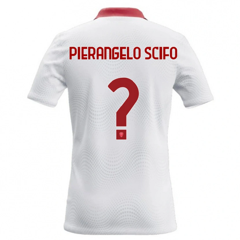 Danxen Heren Dennis Pierange Scifo #0 Wit Rood Uitshirt Uittenue 2026/27 T-Shirt België