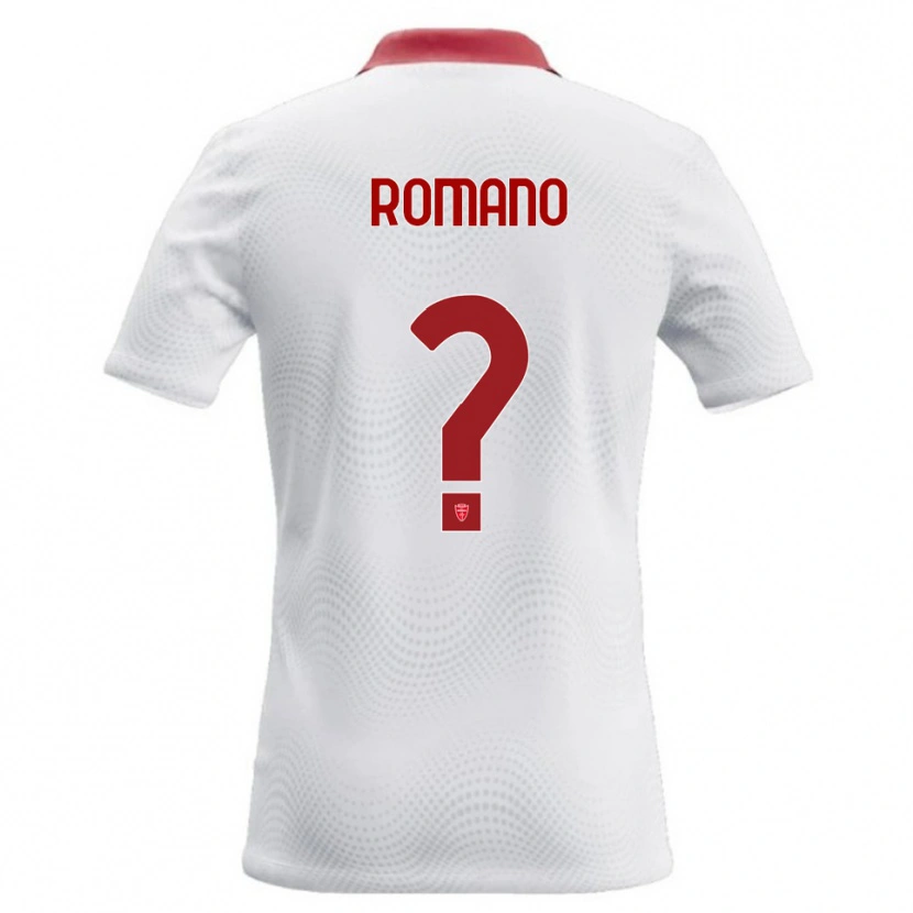 Danxen Heren Giuseppe Romano #0 Wit Rood Uitshirt Uittenue 2026/27 T-Shirt België