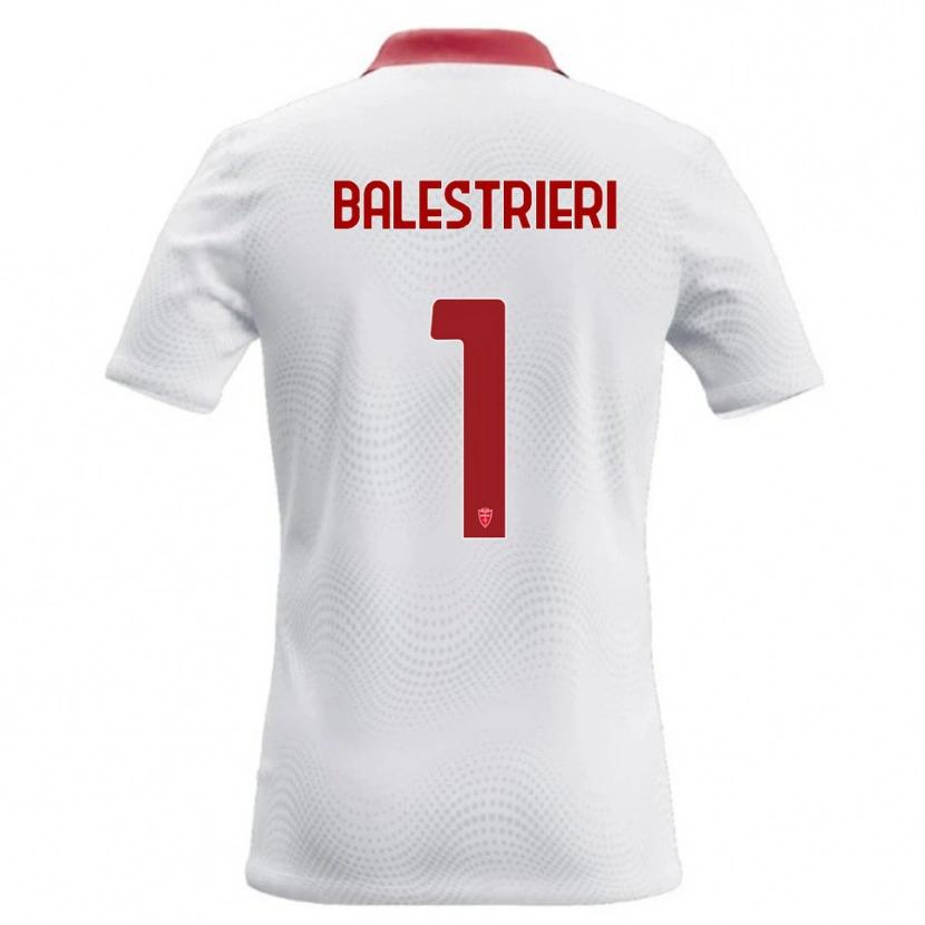 Danxen Heren Alessandro Balestrieri #1 Wit Rood Uitshirt Uittenue 2026/27 T-Shirt België