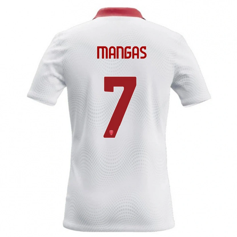 Danxen Heren Ricardo Mangas #7 Wit Rood Uitshirt Uittenue 2026/27 T-Shirt België