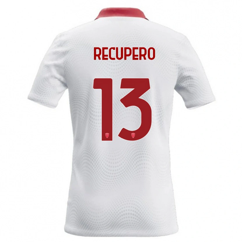 Danxen Heren Simone Recupero #13 Wit Rood Uitshirt Uittenue 2026/27 T-Shirt België