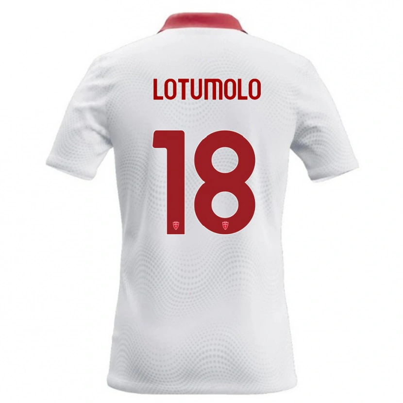 Danxen Heren Matteo Lotumolo #18 Wit Rood Uitshirt Uittenue 2026/27 T-Shirt België