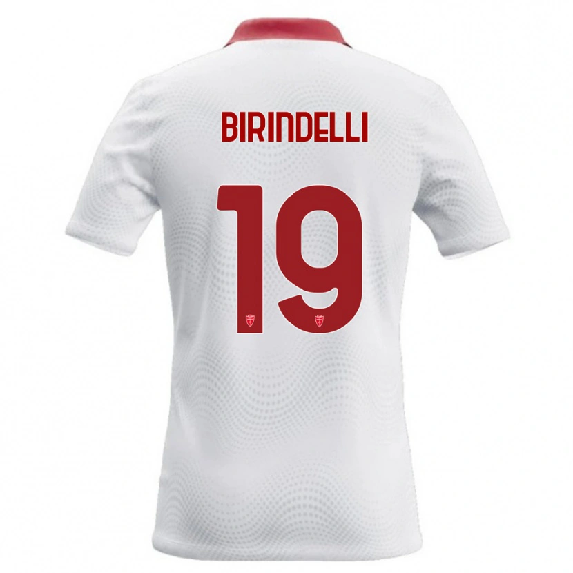 Danxen Heren Samuele Birindelli #19 Wit Rood Uitshirt Uittenue 2026/27 T-Shirt België