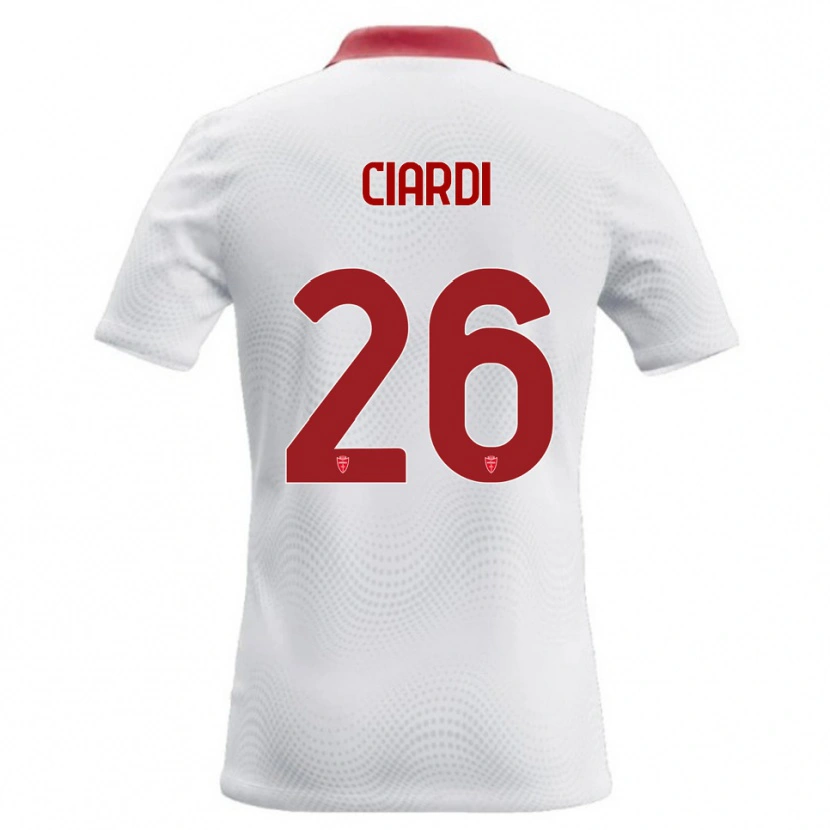 Danxen Heren Tommaso Ciardi #26 Wit Rood Uitshirt Uittenue 2026/27 T-Shirt België