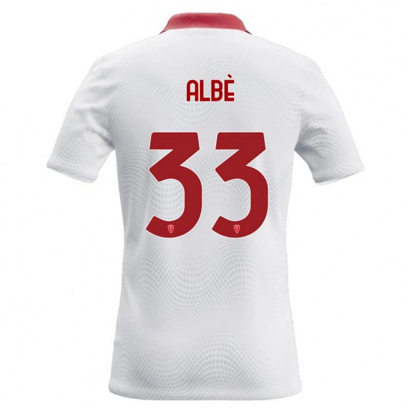 Danxen Heren Simone Albè #33 Wit Rood Uitshirt Uittenue 2026/27 T-Shirt België