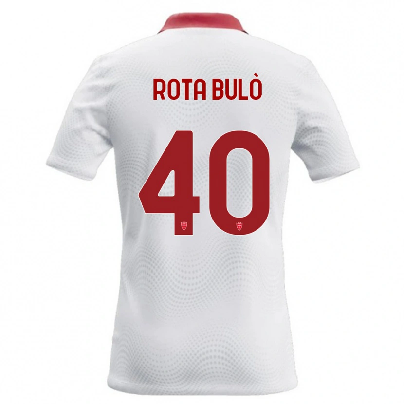 Danxen Heren Pietro Rota Bulò #40 Wit Rood Uitshirt Uittenue 2026/27 T-Shirt België