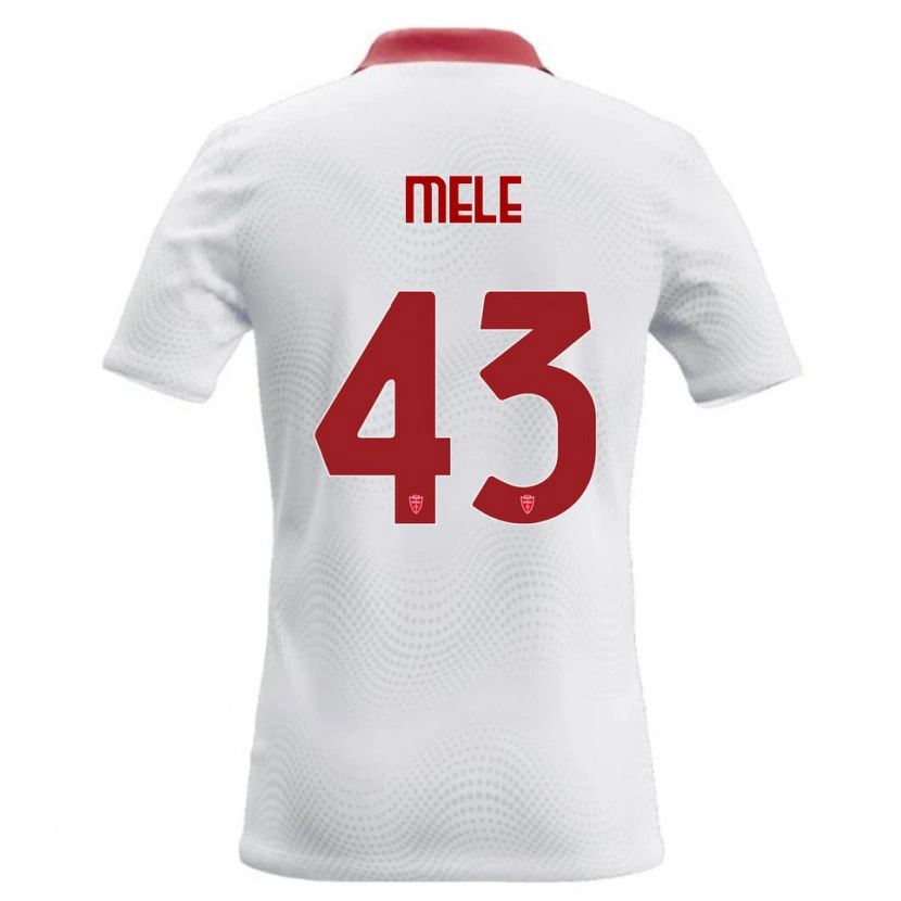 Danxen Heren Fabio Mele #43 Wit Rood Uitshirt Uittenue 2026/27 T-Shirt België