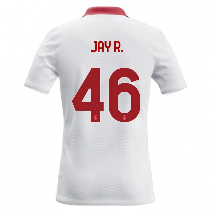 Danxen Heren Jay Robinson #46 Wit Rood Uitshirt Uittenue 2026/27 T-Shirt België