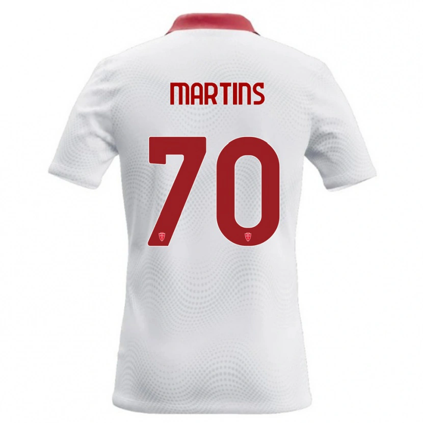 Danxen Heren Kevin Martins #70 Wit Rood Uitshirt Uittenue 2026/27 T-Shirt België