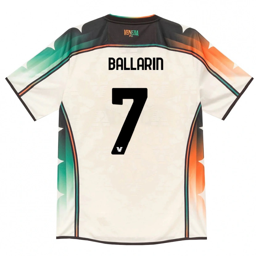 Danxen Heren Mattia Ballarin #7 Oldlace Oranje Groen Uitshirt Uittenue 2026/27 T-Shirt België