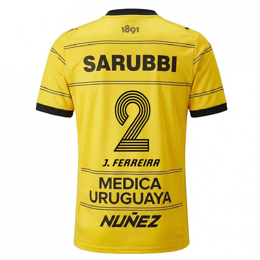 Danxen Heren Joaquín Ferreira #2 Geel Zwart Uitshirt Uittenue 2026/27 T-Shirt België