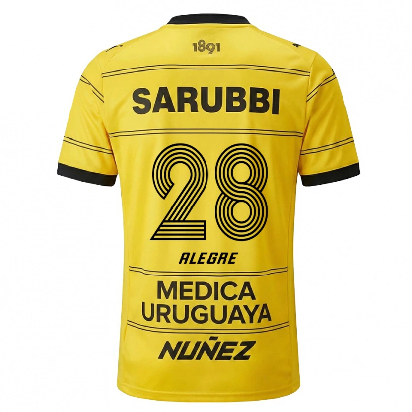 Danxen Heren Ignacio Alegre #28 Geel Zwart Uitshirt Uittenue 2026/27 T-Shirt België