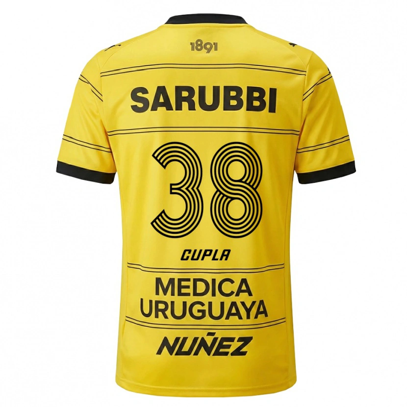 Danxen Heren Renzo Cupla #38 Geel Zwart Uitshirt Uittenue 2026/27 T-Shirt België