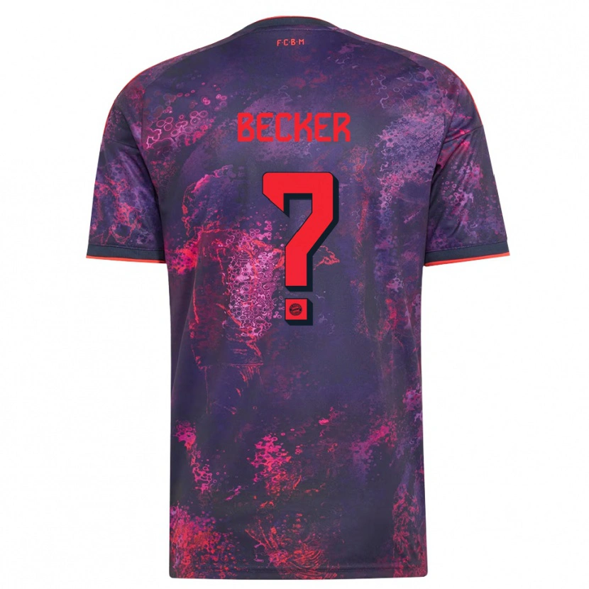 Danxen Heren Lennard Becker #0 Paars Rood Thuisshirt Derde Tenue 2026/27 T-Shirt België