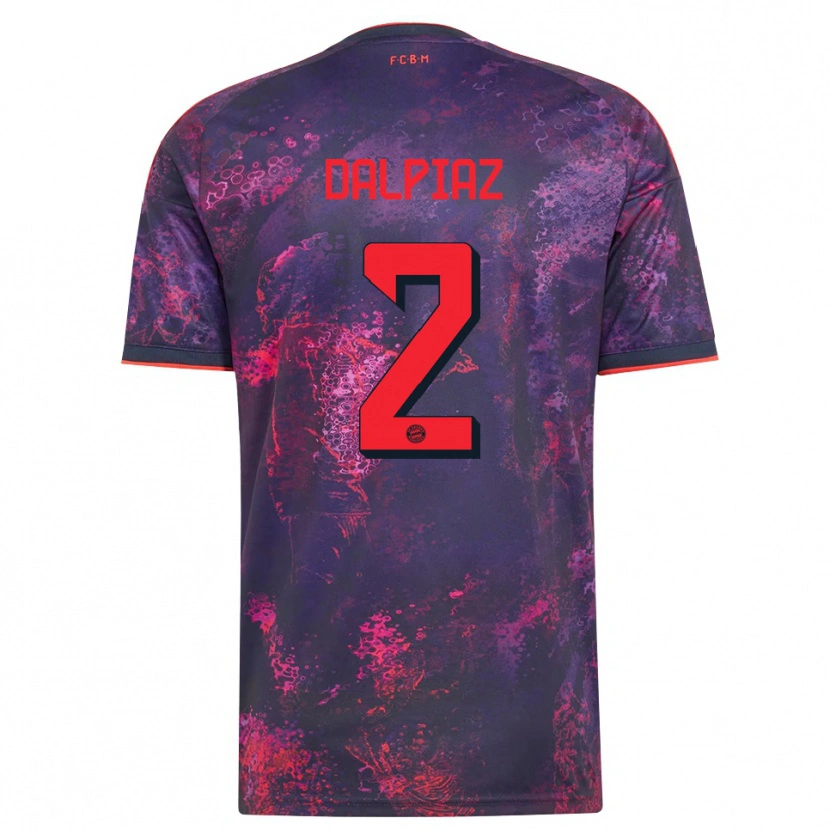 Danxen Heren Magnus Dalpiaz #2 Paars Rood Thuisshirt Derde Tenue 2026/27 T-Shirt België