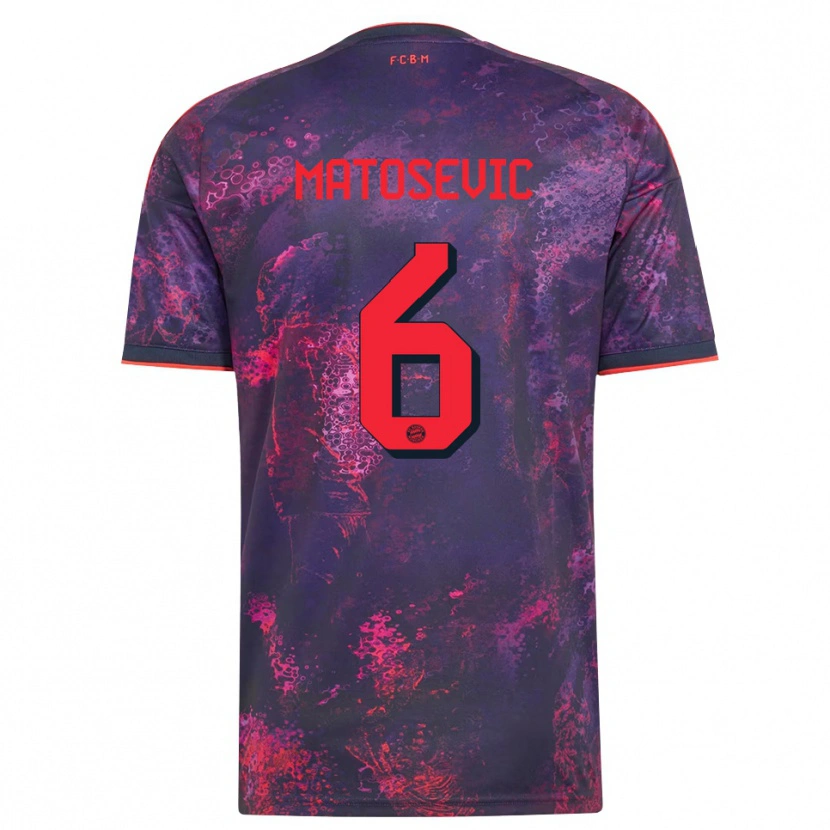 Danxen Heren Michael Matosevic #6 Paars Rood Thuisshirt Derde Tenue 2026/27 T-Shirt België