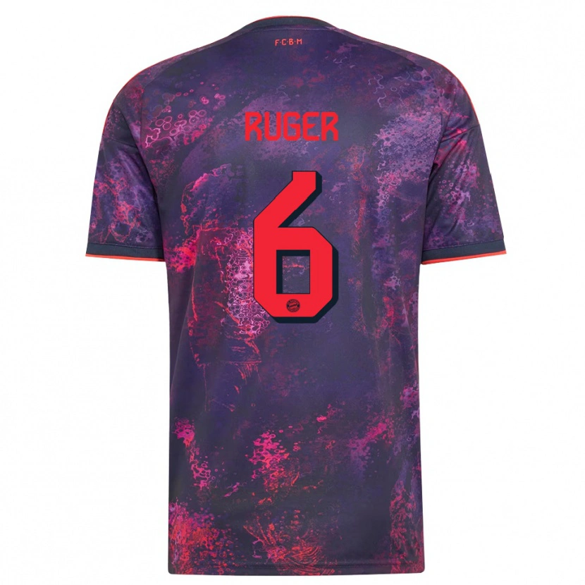 Danxen Heren Kurt Ruger #6 Paars Rood Thuisshirt Derde Tenue 2026/27 T-Shirt België