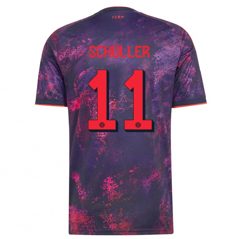 Danxen Heren Lea Schüller #11 Paars Rood Thuisshirt Derde Tenue 2026/27 T-Shirt België